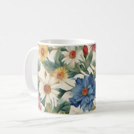 Caneca De Café Incrível Flores de Jardim de Verão