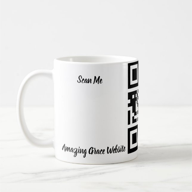 Caneca De Café Incrível Grace QR code Mug (Esquerda)