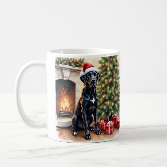 Caneca De Café Incrível Great Dane Natal  (Esquerda)