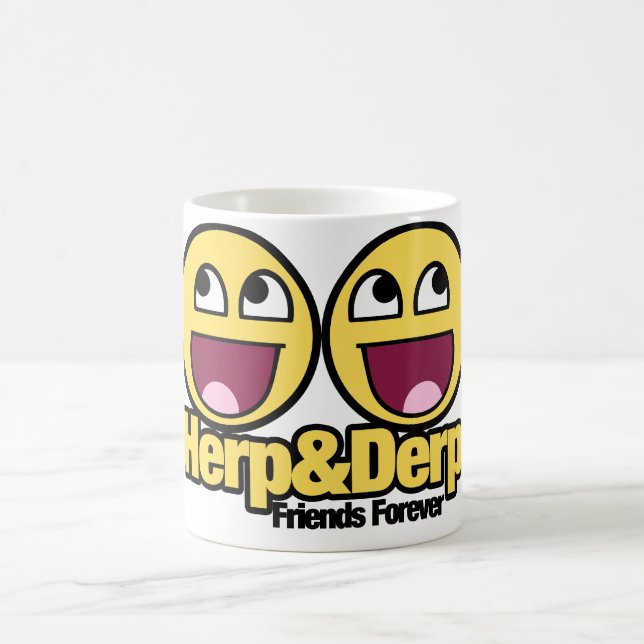 Caneca De Café Incrível Herp e Derp (Centro)