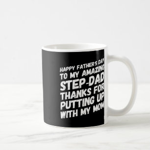 Caneca De Café Incrível Padrasto Obrigado Por Aguentar Minha Mãe