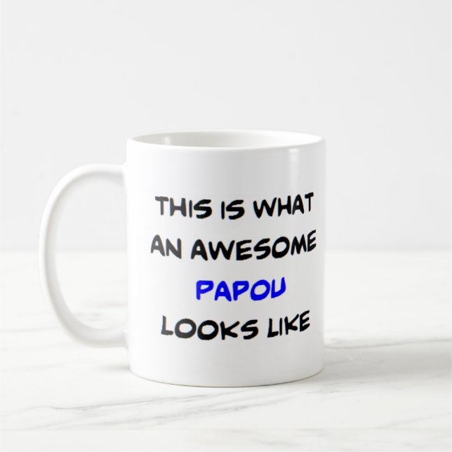 Caneca De Café incrível papou Mug (Esquerda)