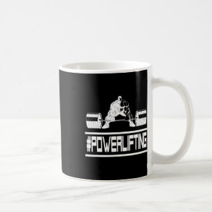 Caneca De Café Incrível #powerlifting Para Ratos De Ginásio E Lev