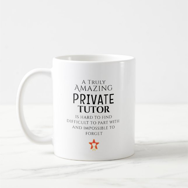 Caneca De Café Incrível Professor Particular Difícil de Encontrar (Esquerda)