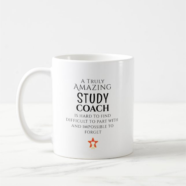 Caneca De Café Incrível Treinador De Estudo Difícil De Encontrar  (Esquerda)
