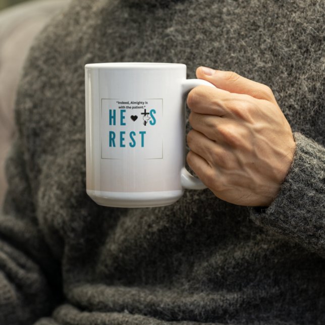 Caneca De Café Indeed, Almighty is with the patient (Criador carregado)