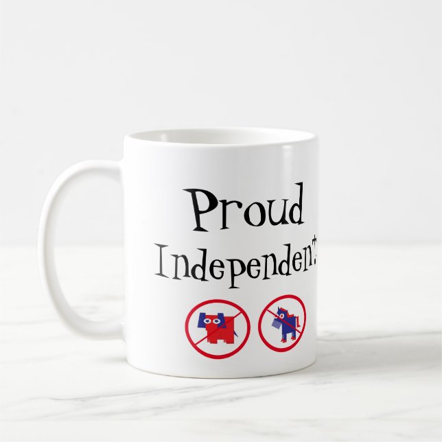 Caneca De Café Independente Orgulhoso (Esquerda)