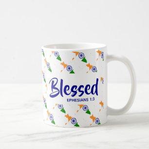 Caneca De Café ÍNDIA Bendito Escritório Ephesiano Cristão