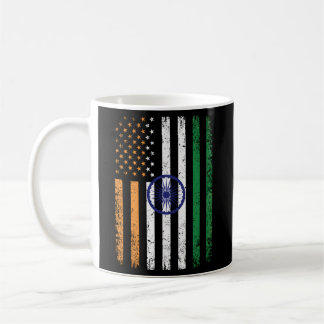 Caneca De Café Índia EUA Bandeira 4 De Julho Patriótico Indi Amer