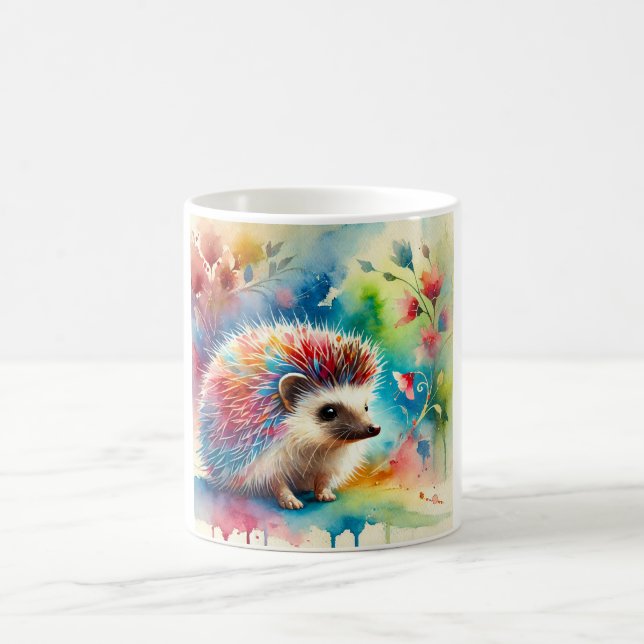 Caneca De Café Indian Hedgehog 200624AREF216 - Watercolor (Centro)