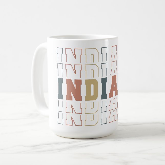 Caneca De Café Indiana (Frente Esquerda)