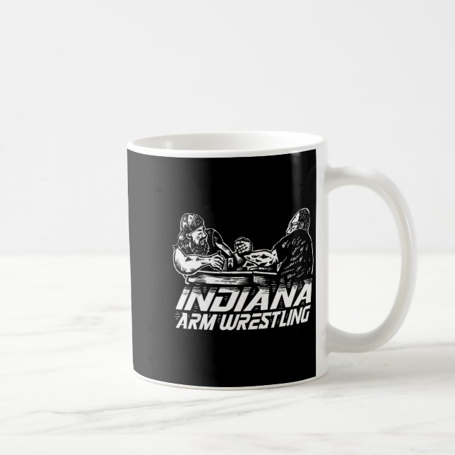 Caneca De Café Indiana Arm Wrestling  (Direita)