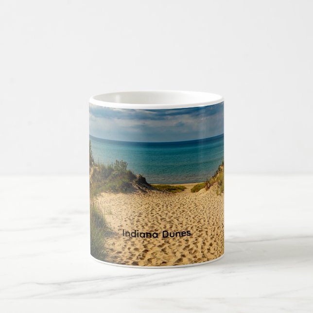 Caneca De Café Indiana Dunes, Lake Michigan, (Centro)