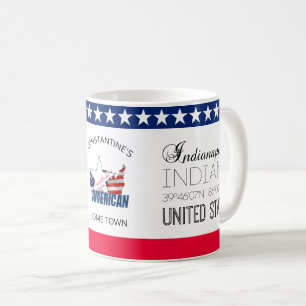 Caneca De Café Indianápolis, Indiana, Estados Unidos elegante
