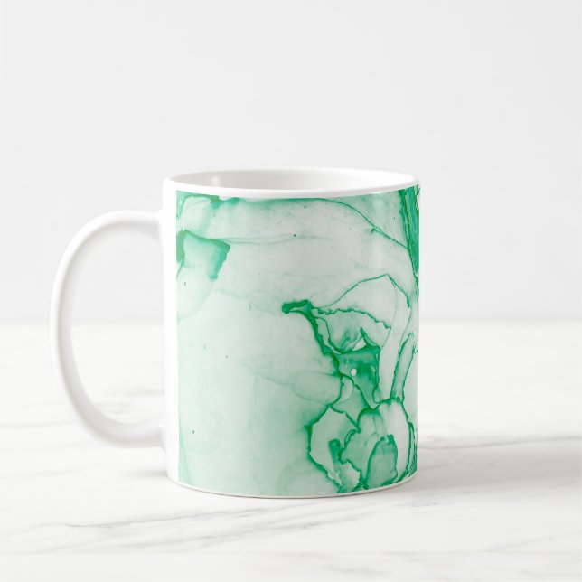 Caneca De Café Indigo Round. Bohemian Tie Dye. Blue Roll Psychede (Esquerda)