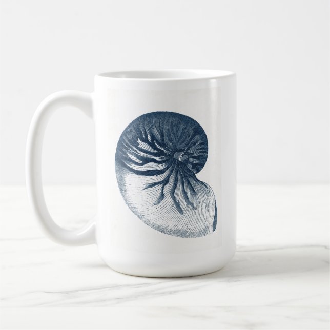Caneca De Café Indigo Shark Eye Seashell (Esquerda)