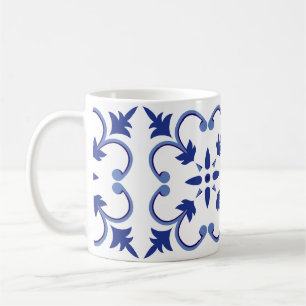Caneca De Café Indigo Vinha Petal