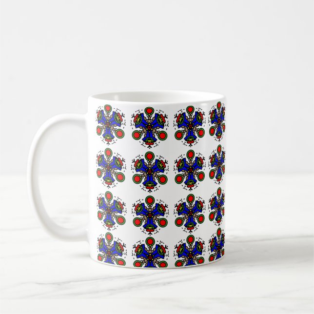 Caneca De Café Indigo Zen Bloom (Esquerda)
