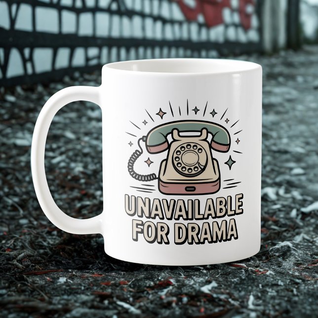 Caneca De Café Indisponível para Drama, Sabor Emozionale com Vint (Criador carregado)
