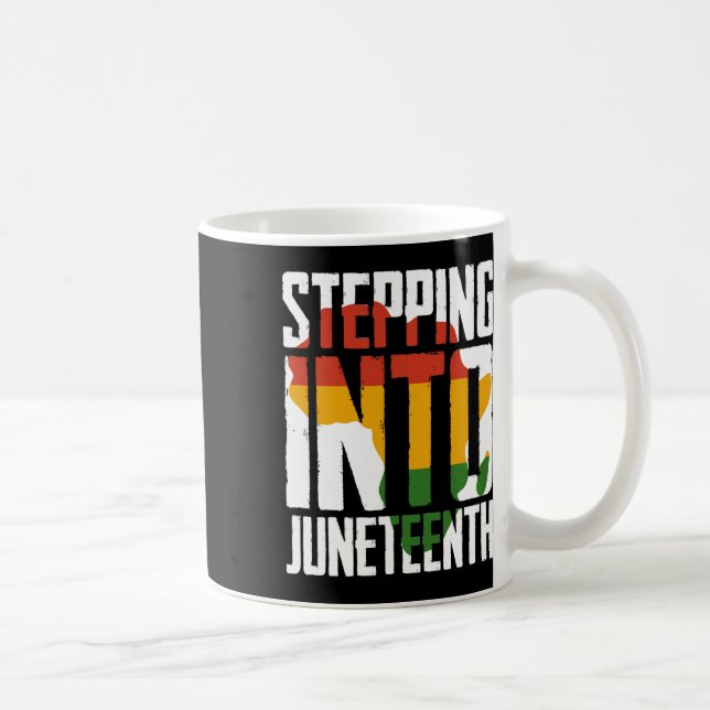 Caneca De Café Indo Para A Décima Junta De Mulher Afro E Homem Ne (Direita)