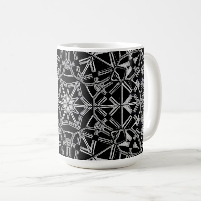Caneca De Café Industrial Mandala (Frente Esquerda)