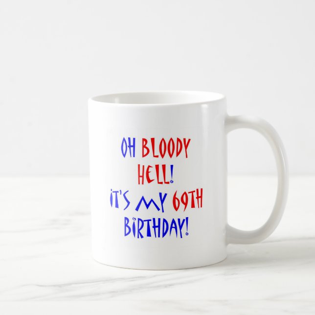 Caneca De Café Inferno 69 sangrento (Direita)