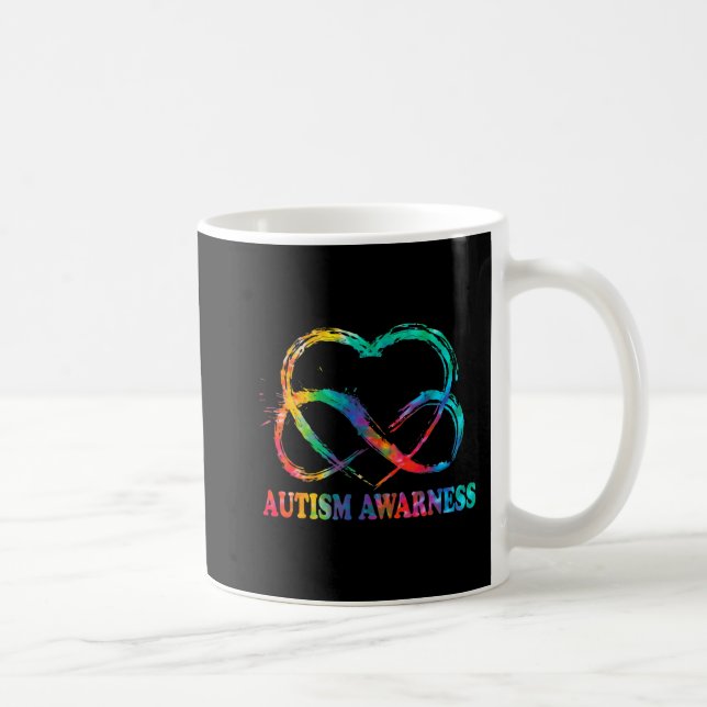 Caneca De Café Infinity Heart Love Autismo Sensibilização Não Pre (Direita)