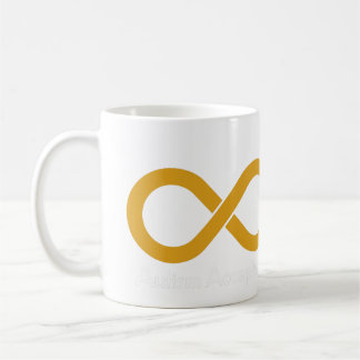 Caneca De Café Infinity Mug Dourado Autista