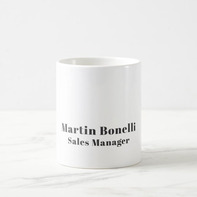 Caneca De Café Informação Simples de Nome Próprio Profissional Cl (Centro)