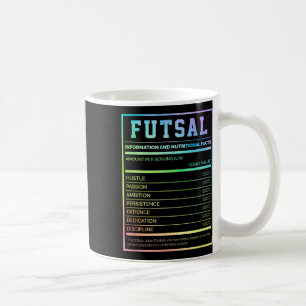 Caneca De Café Informações de Futsal e Fatos Nutricionais Footbyl