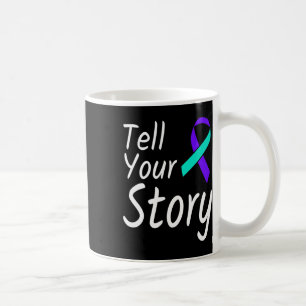 Caneca De Café Informe Sua História Prevenção Suicida Friso Aware