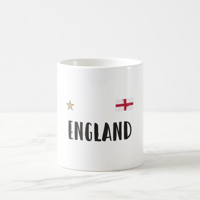 Caneca De Café Inglaterra Fan Shirt English Flag (Centro)