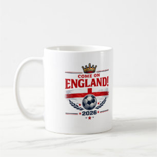 Caneca De Café Inglaterra Vamos Inglaterra 2026 Torcedor de Futeb