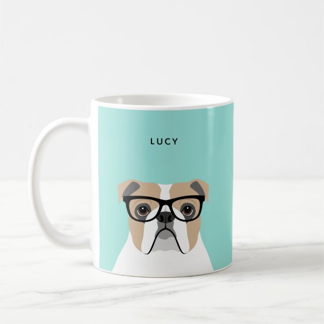 Caneca De Café Inglês Buldogue Mugs (Esquerda)