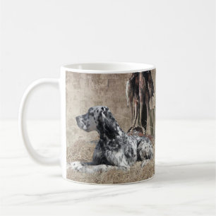 Caneca De Café Inglês Setter, Poster de Fumaça Fumante