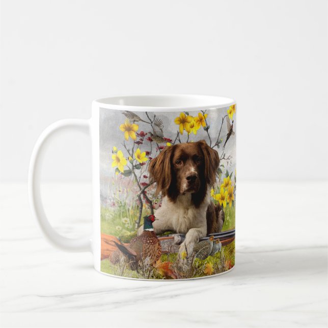 Caneca De Café Inglês Springer Spaniels, Arte (Esquerda)
