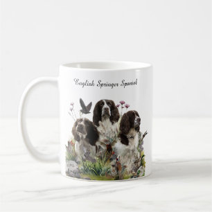 Caneca De Café Inglês Springer Spaniels, Arte