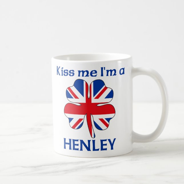 Caneca De Café Ingleses personalizados beijam-me que eu sou (Direita)