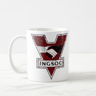 Caneca De Café INGSOC 1984 Vigilância em Massa de George Orwell 