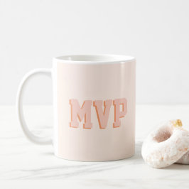 Caneca De Café Iniciais de Monograma de Impressão de Sombra Cons