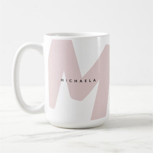 Caneca De Café Inicial e Nome Monogramados Oversized Modernos