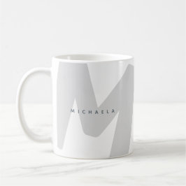 Caneca De Café Inicial e Nome Monogramados Oversized Modernos