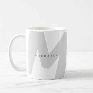 Caneca De Café Inicial e Nome Monogramados Oversized Modernos