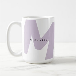 Caneca De Café Inicial e Nome Monogramados Oversized Modernos
