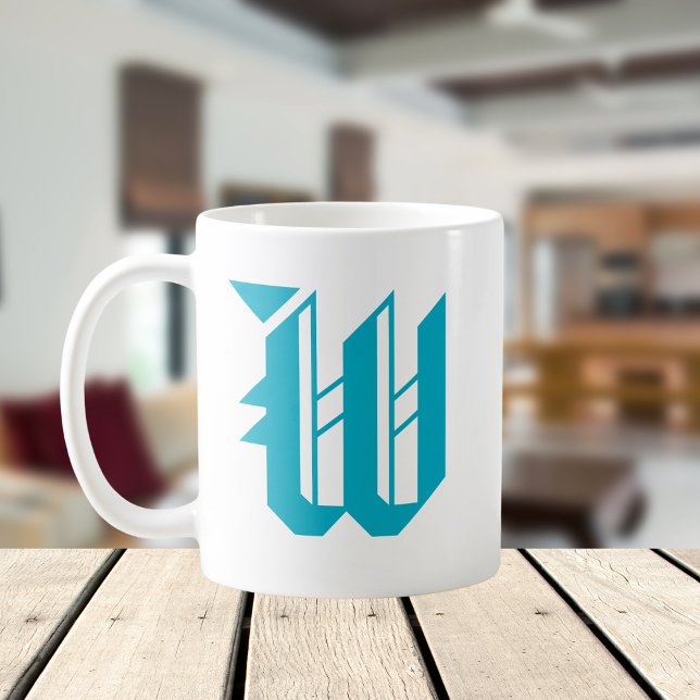 Caneca De Café Inicial Personalizada da Vintagem Retroativa (Criador carregado)