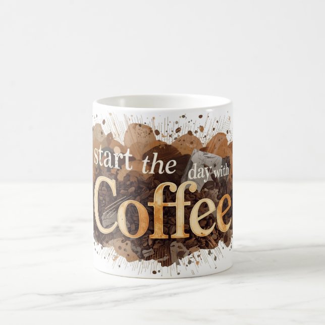 Caneca De Café iniciar o dia com café (Centro)