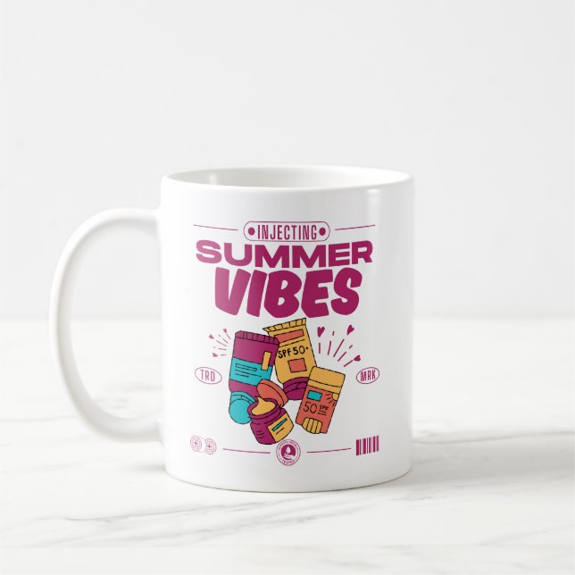 Caneca De Café Injetando vibrações de verão (Esquerda)