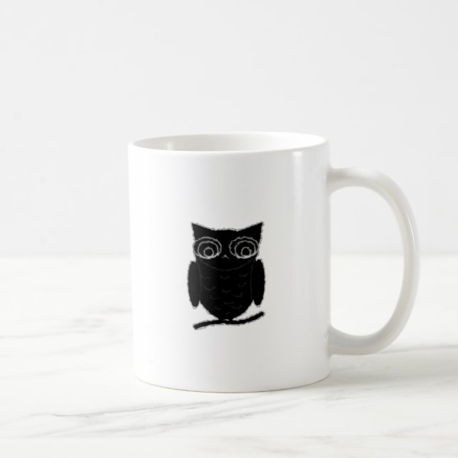 Caneca De Café Inkblot Owl (Direita)