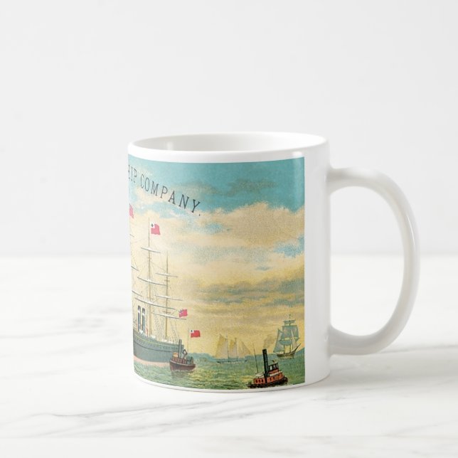 Caneca De Café Inman Steamship Company (Direita)