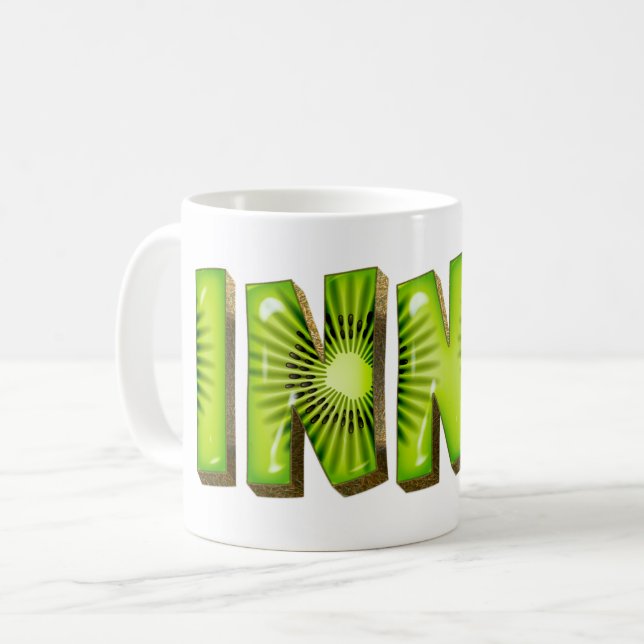 Caneca De Café Inna Name Kiwi Style Tasse Teetasse Kaffeetasse (Frente Esquerda)